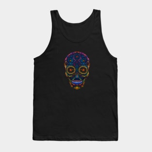 Colorful skull artwork Tank Top